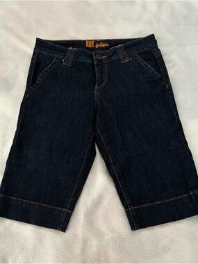 Kut from the Kloth Dark Blue Denim Bermuda Shorts